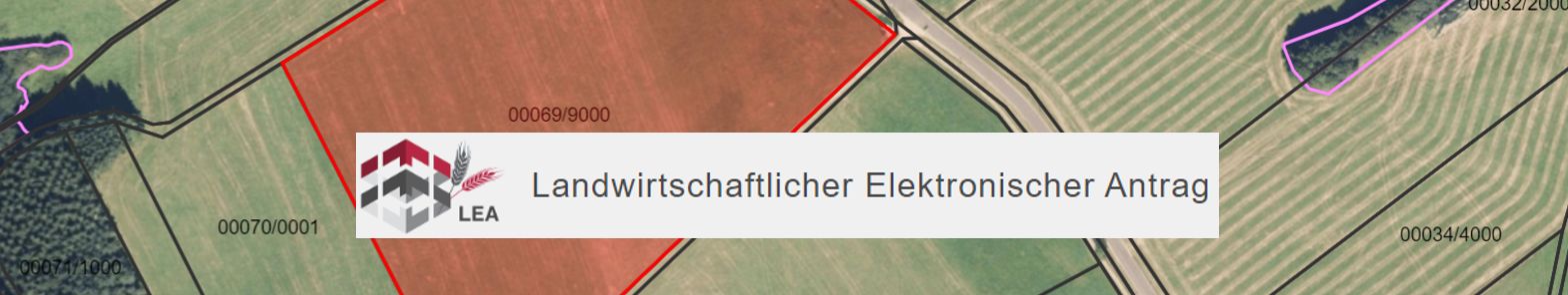 Landkarte mit eingezeichneten Flächen Landwirtschaftlicher Elektronischer Antrag © Dienstleistungszentren Ländlicher Raum